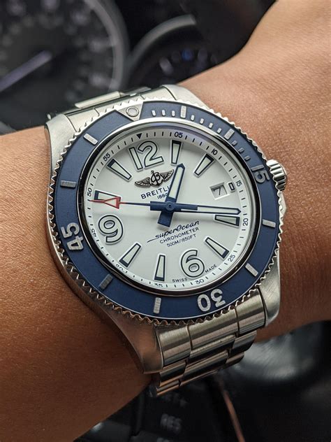 breitling superocean steelfish chronometer 2000m watch|breitling superocean 42 white dial.